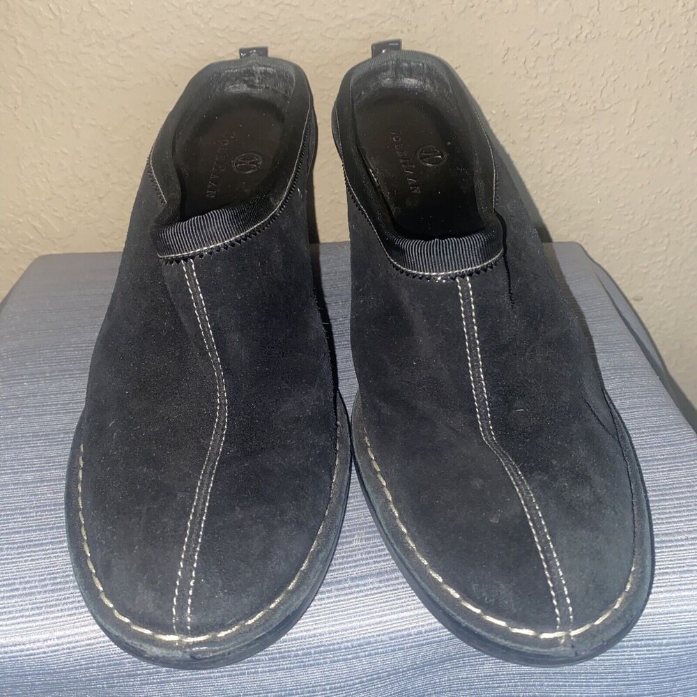 Cole Haan Women’s Black Suede Mule Slide size 7B Unworn New w/o Box